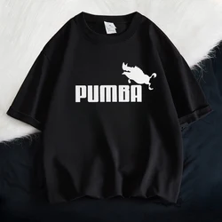 Joke The Pumba Printed Men T Shirt 100% Cotton Tshirts Oversized Funny Graphic Tees Man Summer Fashion Unisex Women Tops Clothes