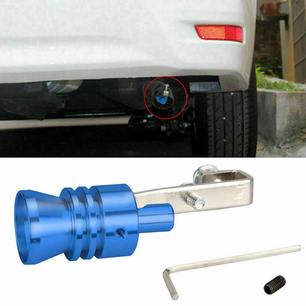 1PCS Blue/Red XL Exhaust Pipe Roar Maker Turbo Sound Whistle Simulator Muffler For Motor Car Exhaust Modification Replacement