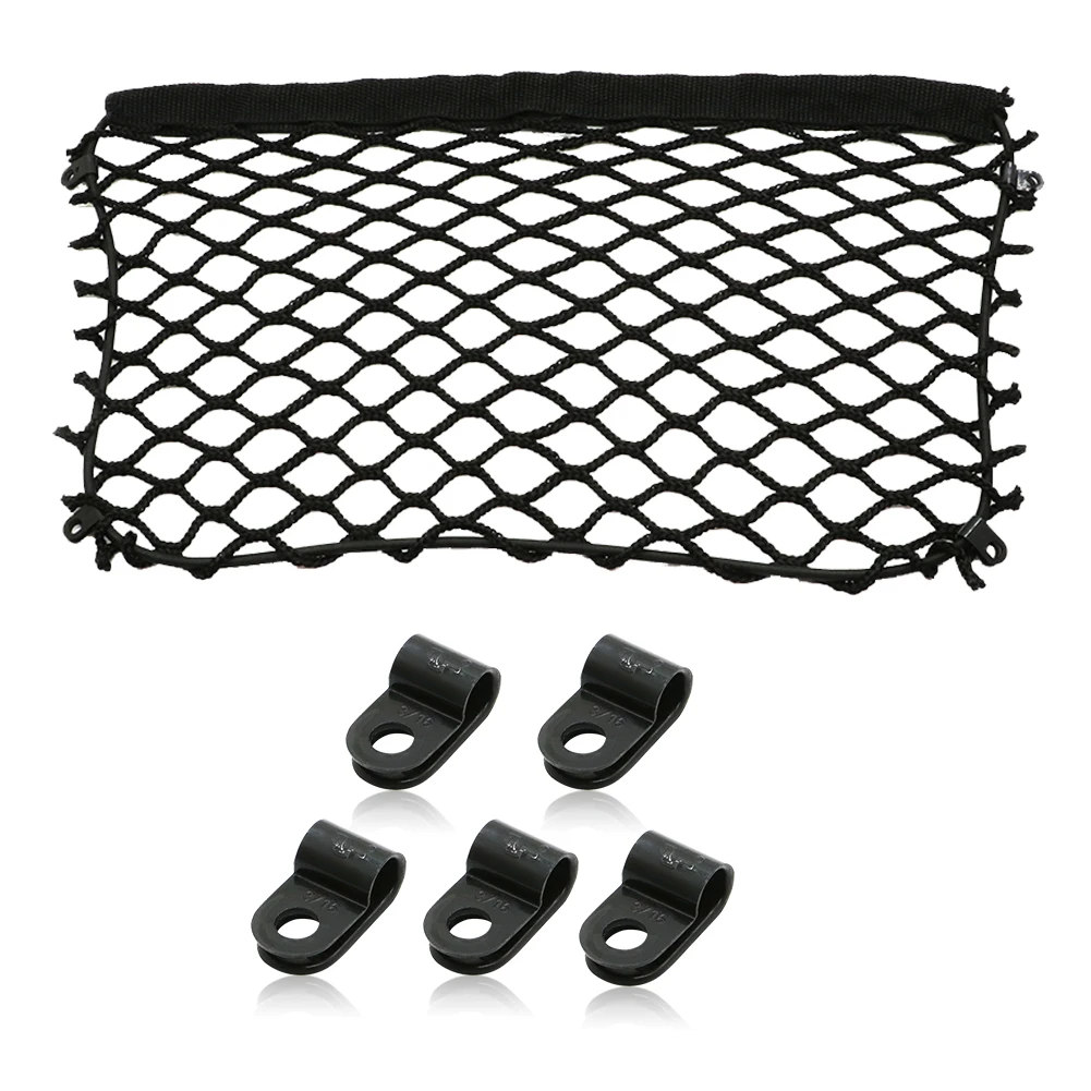 For BMW Black Car Trunk Luggage Cargo Net Polyester Fibers Mesh fixed Organizer F650GS F700GS F800GS R1200GS R1200GS Top Case