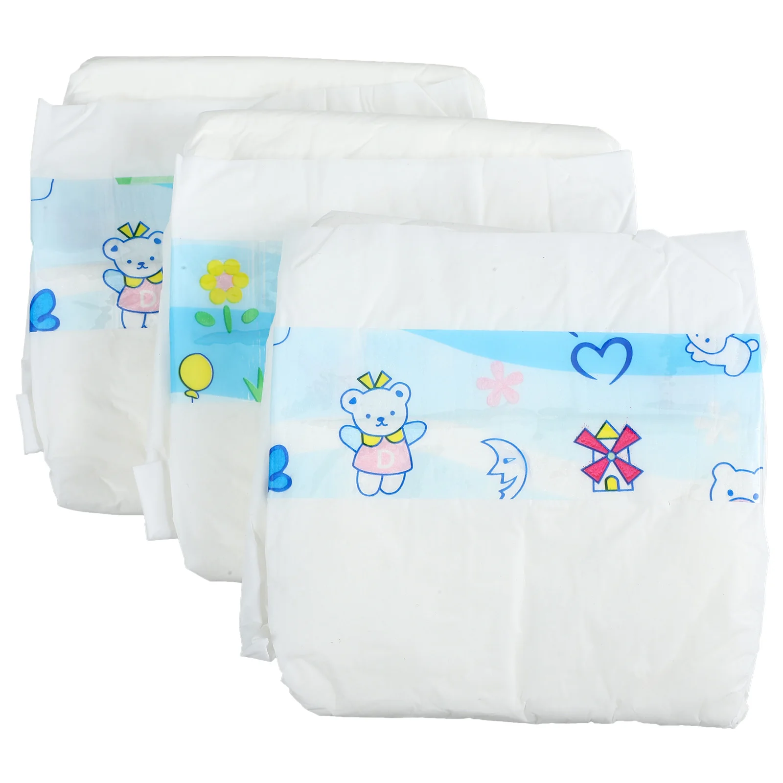 

5 Pieces 18 Inch Diapers Toys Safe Lightweight Practical Long Lasting Accessories Pretend Play Creativity Birthday