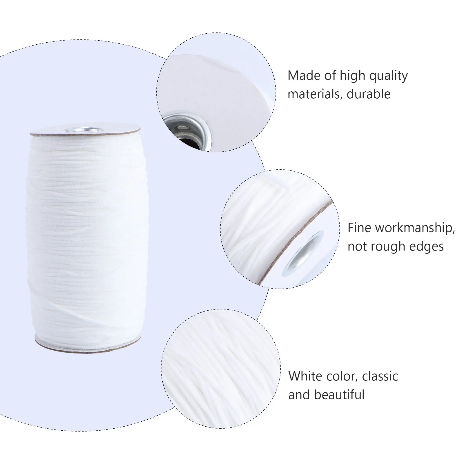 

Elastic Ear Belt Polyester Ribbon DIY Clothing Accessories Stretch Band Ideal Decorations Sewing Supplies Elastic Clothing Band
