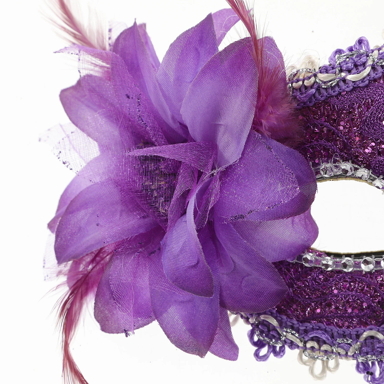 

Lily Mask Lace for Masquerade Ball Face Purple Costumes Cosplay Party Halloween Lovers