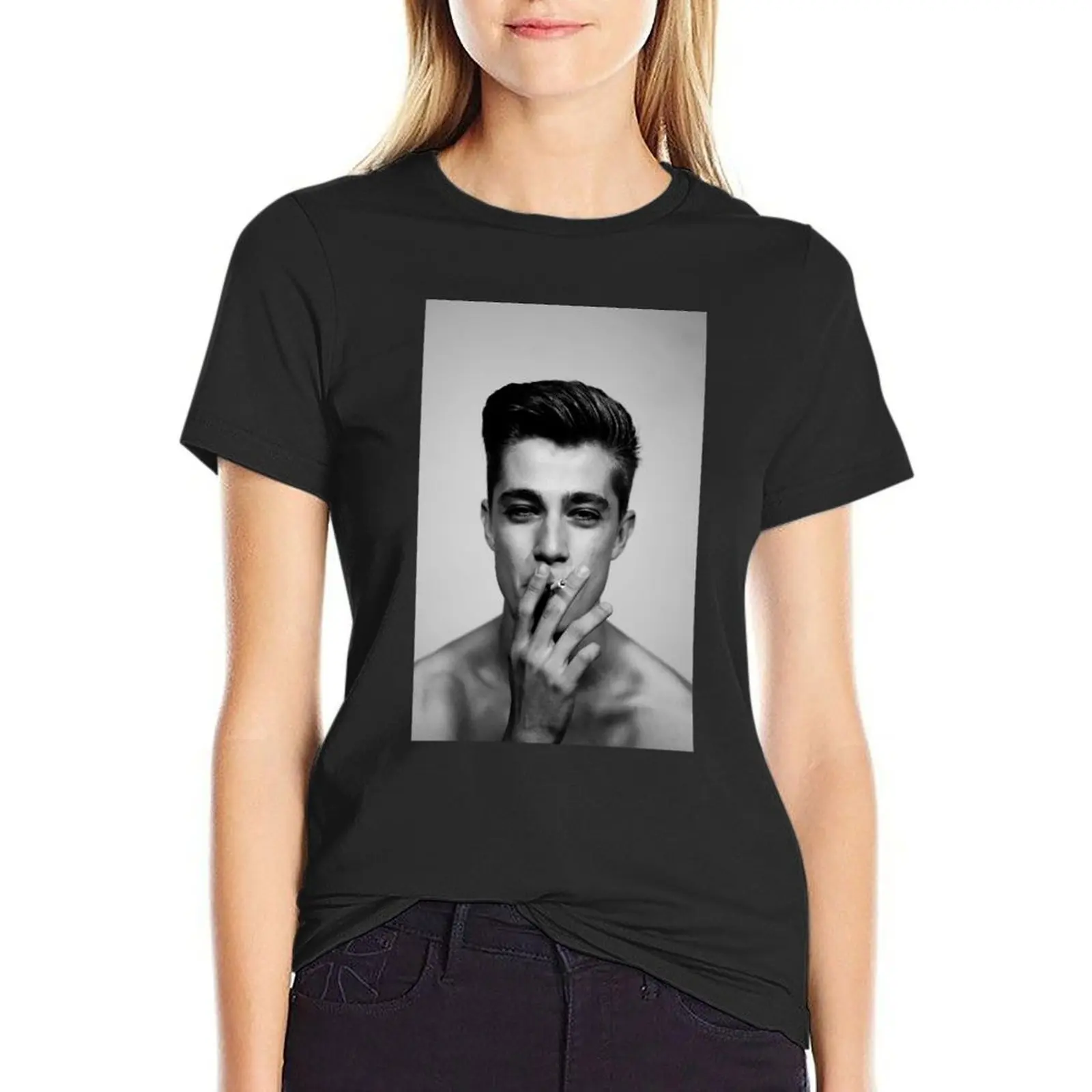 

Ray Liotta Smoking T-Shirt plain summer top designer clothes Women luxury