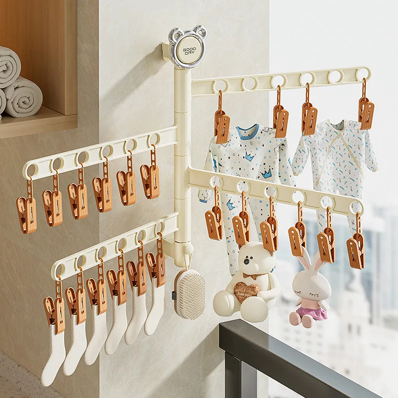 

Sock Clip Holder Rotating Dryer Underwear Clothes