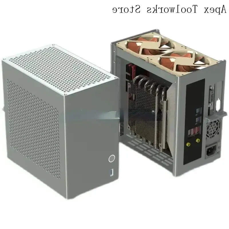 Half-height Knife Card Version V3\ 4.3L Volume All Aluminum 1U  ZS-A4DC/ITX