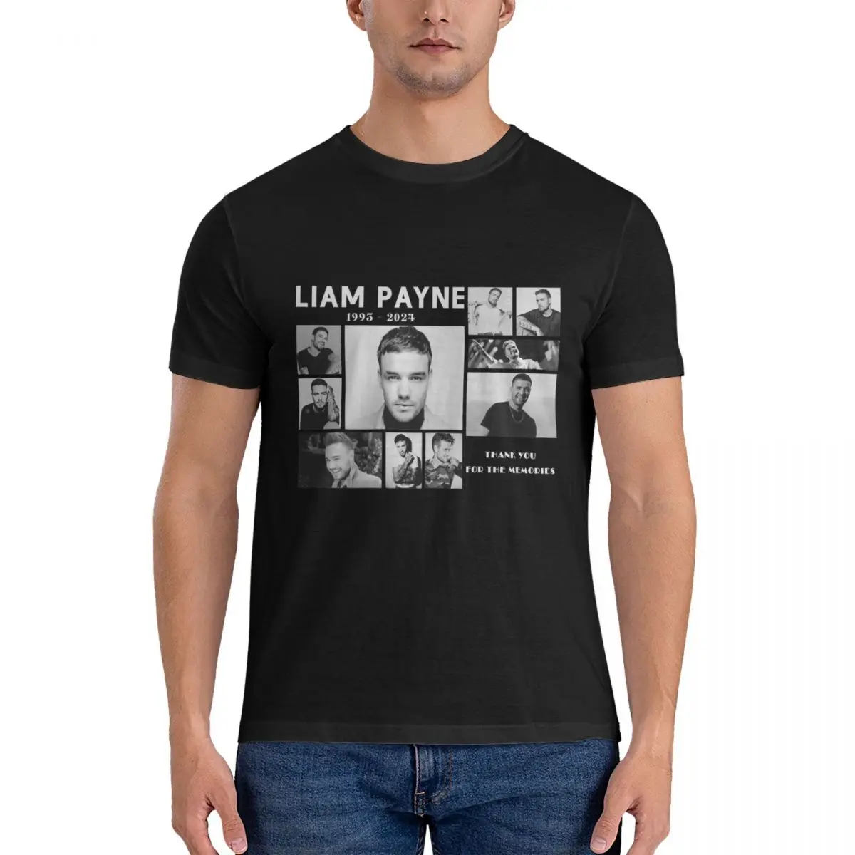 Men RIP Liam Payne 1993-2024 T Shirt Liam Payne Pure Cotton Clothes Short Sleeve Round Collar Tee Shirt T-Shirt official-website