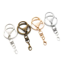 5pcs Keychain Swivel Lobster Clasp Key Hook Chain For DIY Keyrings Jewelry Making Supplies Accessories Findings Crafts Material