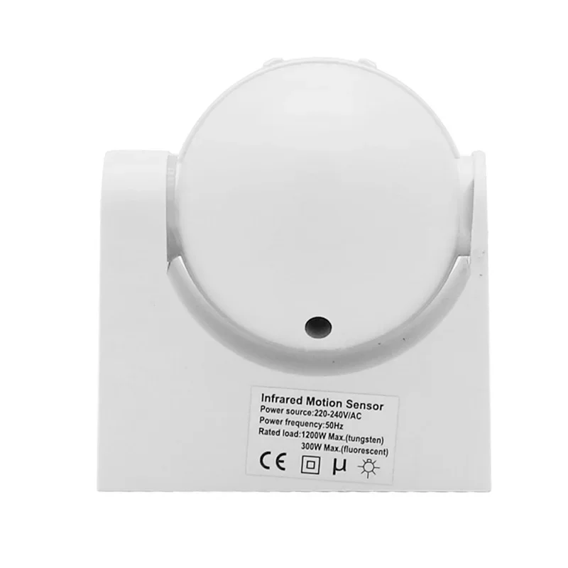 Imagem -02 - Interruptor do Sensor de Movimento Infravermelho Pir 180 ° Luz Liga e Desliga Automática Detector para Lâmpada Led 220v240v