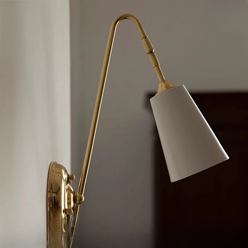 

Дизайнерские минималистичные латунные настенные светильники, регулируемые скандинавские средневековые светильники для гостиной, коридора, креативные новинки, бра, прикроватные тумбочки для спальни