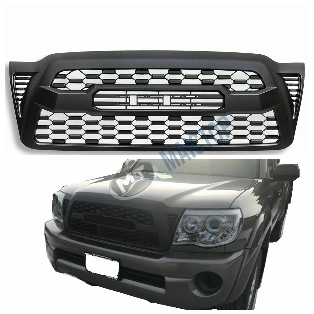 

Brand New MAICTOP 2005-2011 for for Tacoma 4x4 Pickup for TRD Pro Style Front Bumper Mesh Grille Grill Made Durable AB