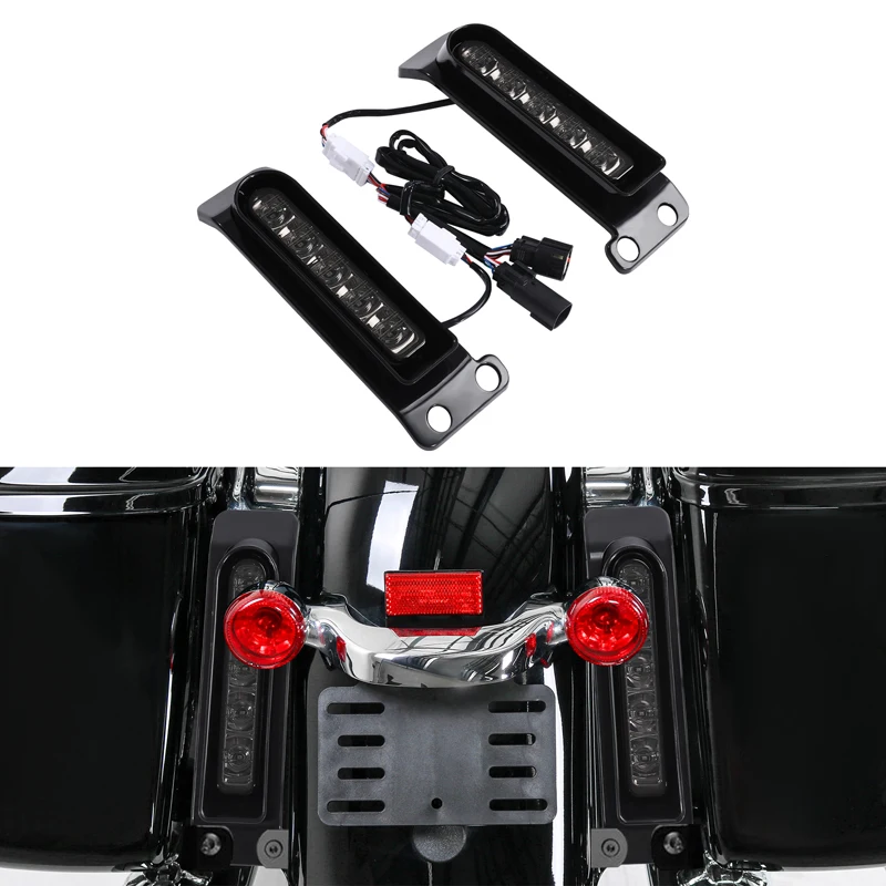 Motorcycle LED Saddlebag Insert Support Light For Harley Electra Road Glide Ultra Limited FLTRU FLTRK FLHTK FLHTCU