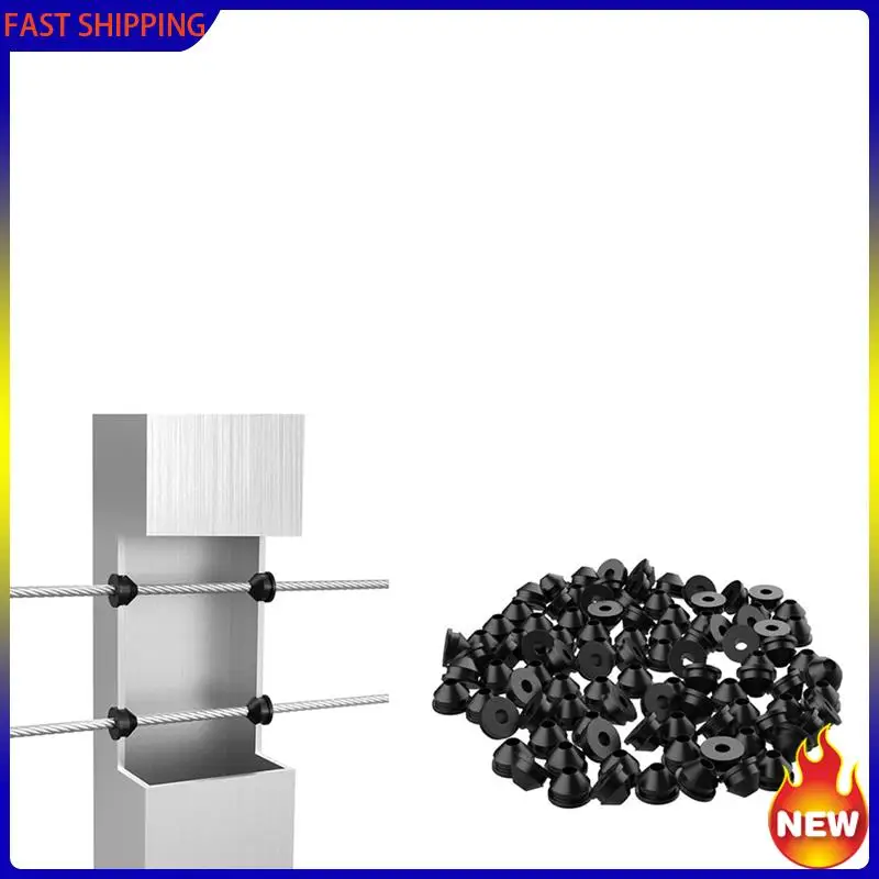 Especial 500PCS Cable Railing Rubber Grommets For 1/8Inch 5/32Inch 3/16Inch Cable For Metal Cable Railing Posts,Cable Railing Ki