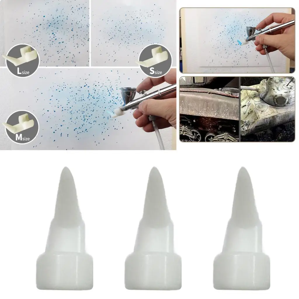 3x pembuat efek cipratan tinta Airbrush, alat pembuat Dot Spray