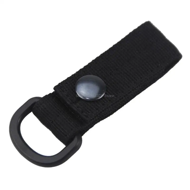 

Webbing Attachment Strap with D-Rings for Backpack, Carabiner Loop Nylon Strap