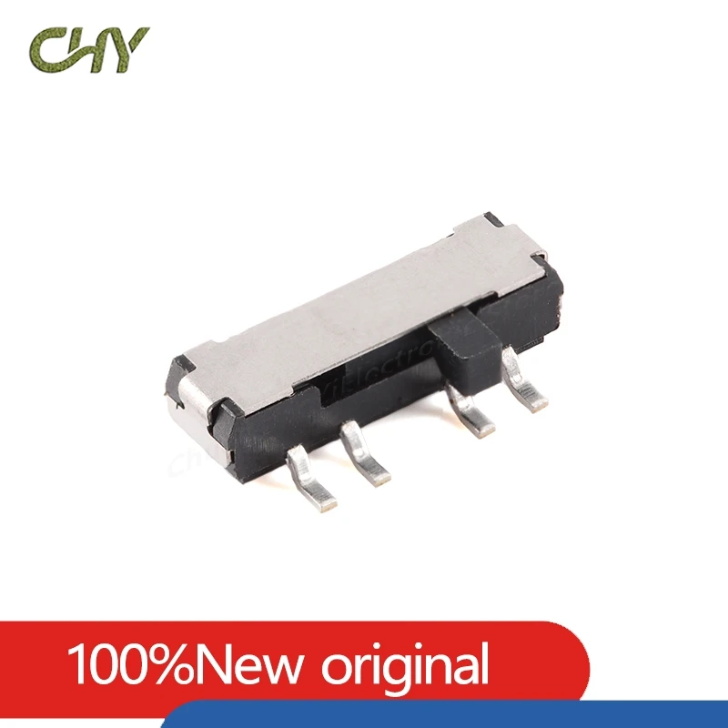 100Pcs/Lot 8 Pin Mini Slide Switch On-OFF 3Position Micro Slide Toggle Switch H2MM Miniature Horizontal SMD MSK-1156-8P