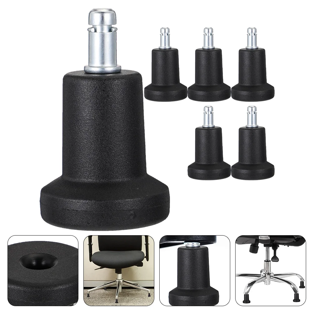 6 Pcs Desk Fixed Feet Caster Pads Swivel Chair Wheels Casters for Office Accent