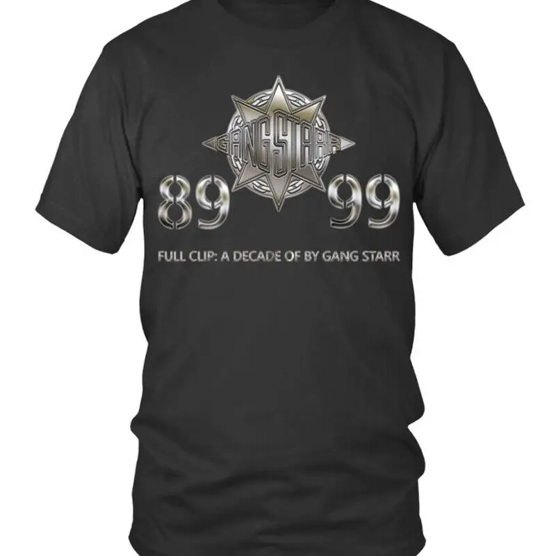 

Classic Fit Cotton T shirt Full Clip A Decade of Gang Starr Concert