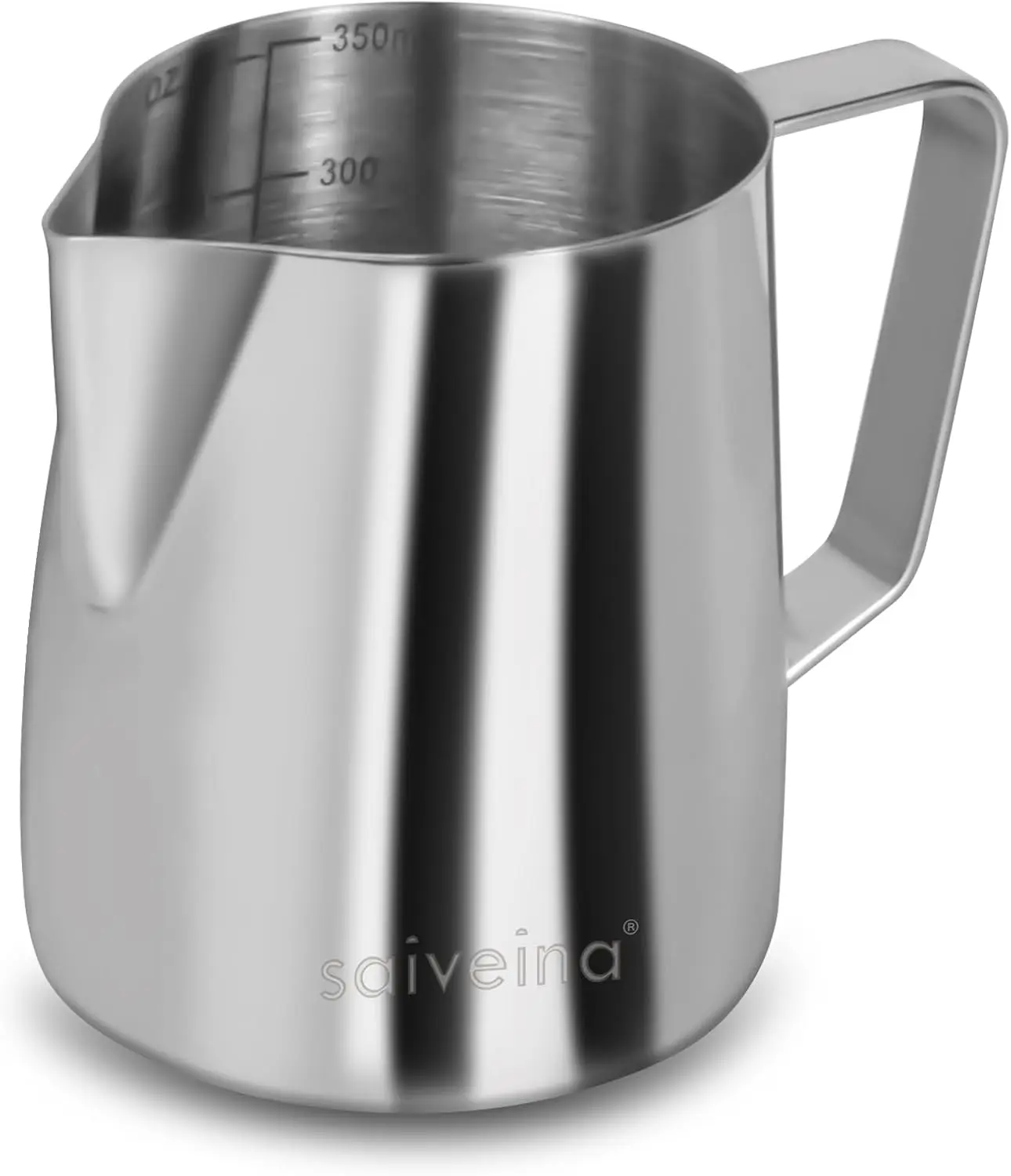 12 oz Milk Frothing Pitcher, Stainless Steel Espresso Steamer Cup for Latte Art