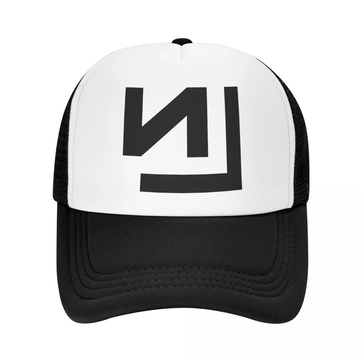 Nine Inch Nails Logo Trucker Caps Unisex Hip-Hop Dad Hat Sun Hats Fishing Hat Adjustable Polyester Mesh Baseball Caps Summer