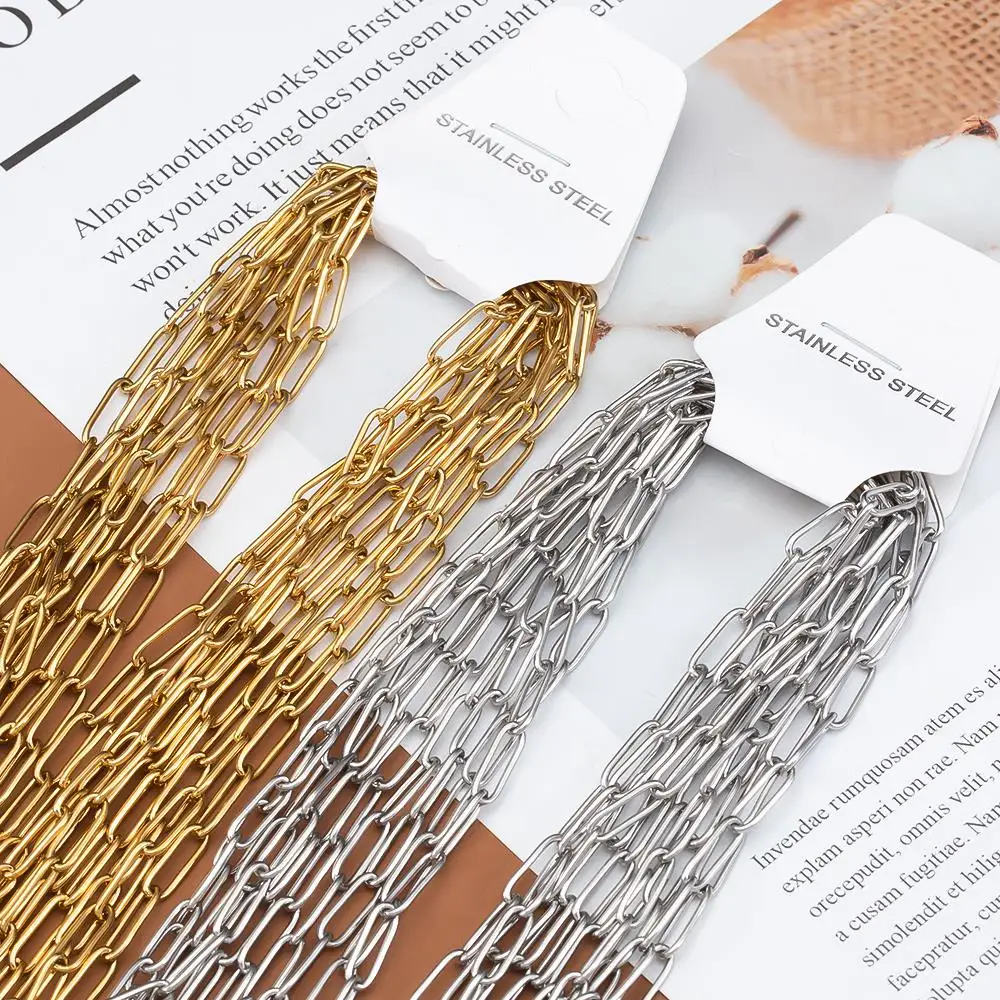 5 قطعة 4 مللي متر الفولاذ المقاوم للصدأ كابل قابل للتعديل سلسلة 45 + 5 سنتيمتر قلادة مع قلادة ربط خواتم تمديد سلسلة DIY بها بنفسك لوازم المجوهرات