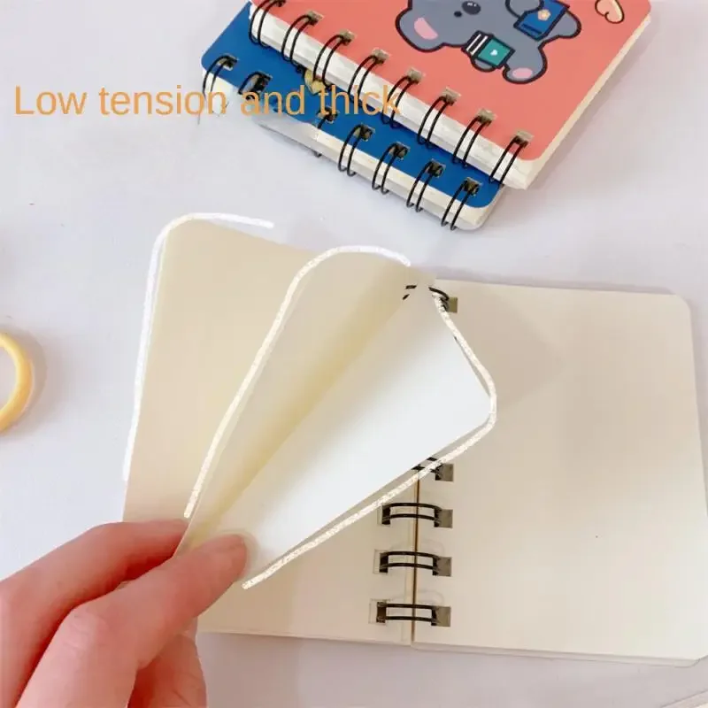 A7 Small Coil Book Travelers Notebook Kawaii Cartoon Students with Mini Blank Notebook Study Office Pocket Notepad