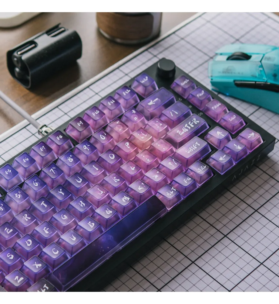 gradual change mechanical keyboard keycap PC five-sided fog smudge ai3D pad printing original factory highly suitable