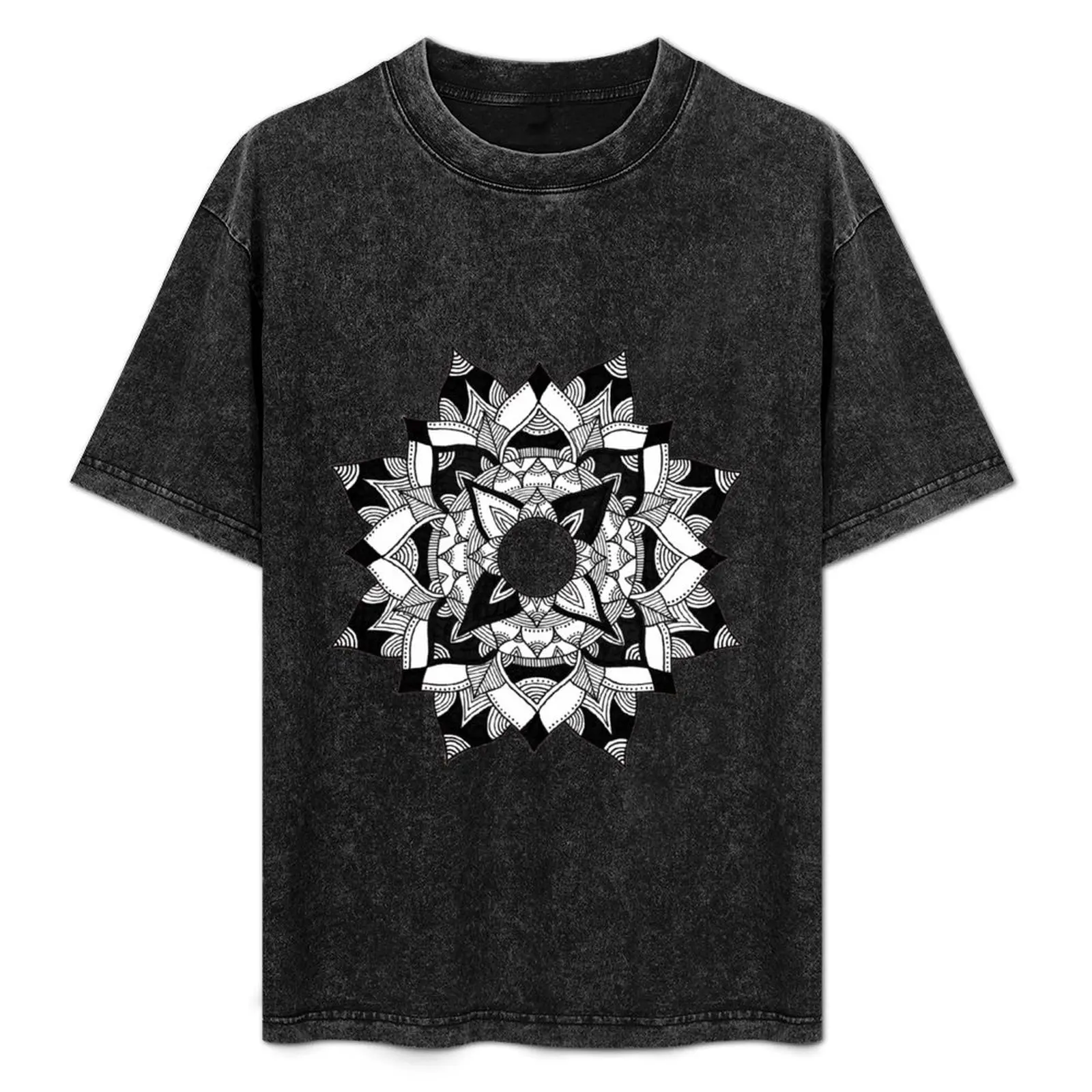 

Mandala floral T-Shirt Big and Tall Short Sleeve Tee