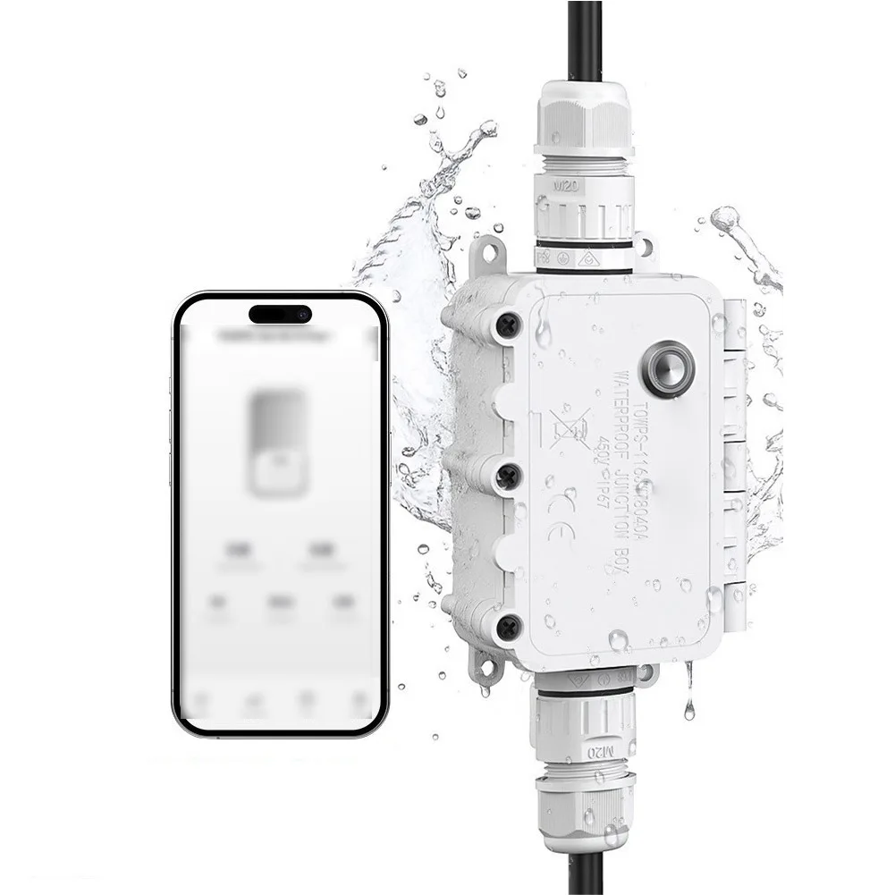 For Outdoor Rated Smart Junction Box with For Wifi Integration and Real-Time Electrical Monitoring Capabilities — купить у AliExpress WW
