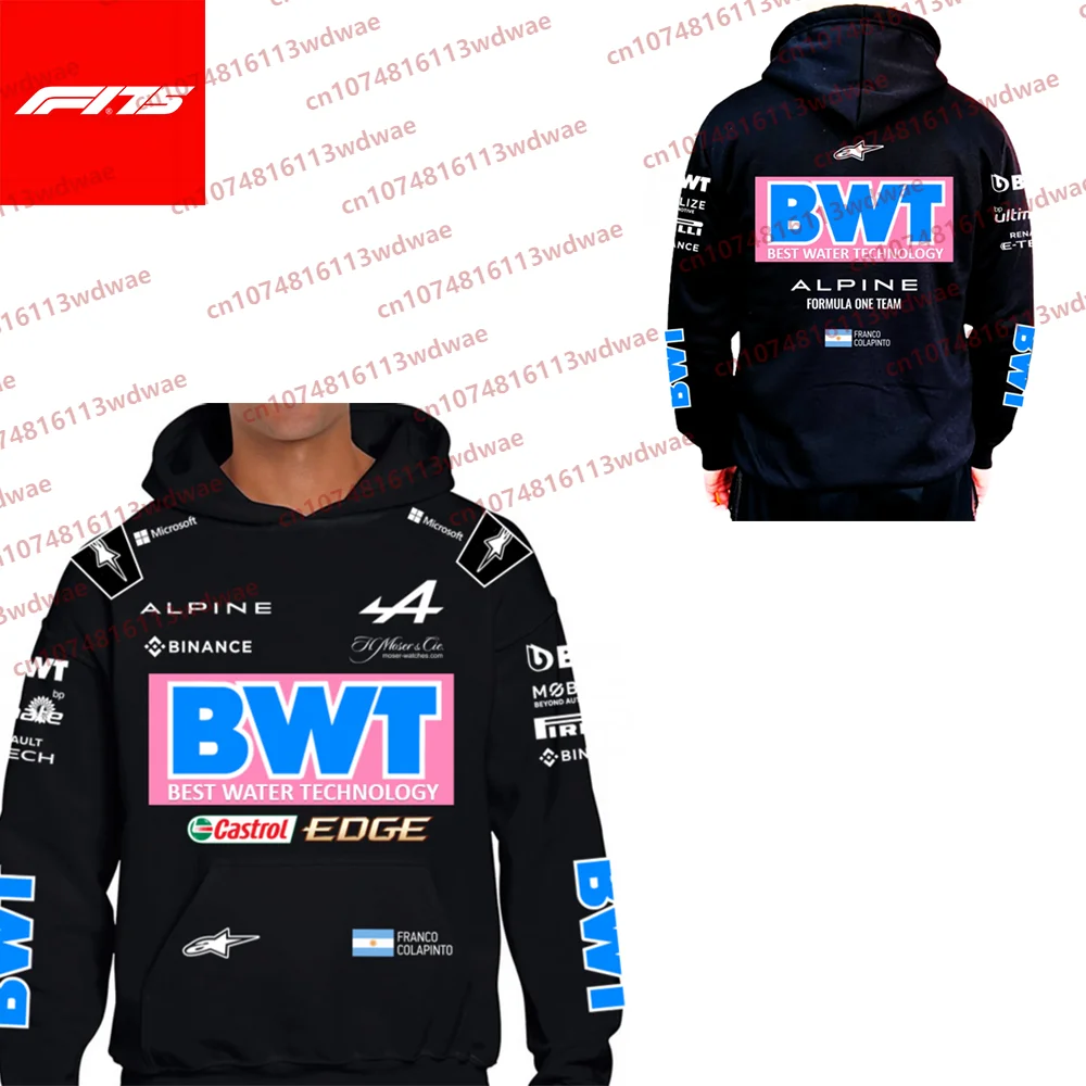 

2025 Unisex Hoodie Formula 1.ALPINE BWT.Racing Team Long Sleeve 3D Outdoor Sportswear Racer FRANCO COLAPINTO 63 Kid Sweater