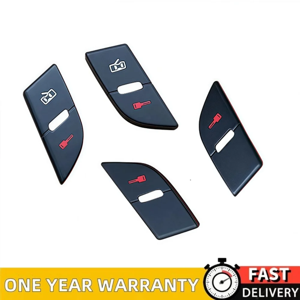 

1Pc For Audi D3 A8 Quattro 2004-2007 Front Door Lock Switch Button Cover [ Sold separately, not a set ! ]