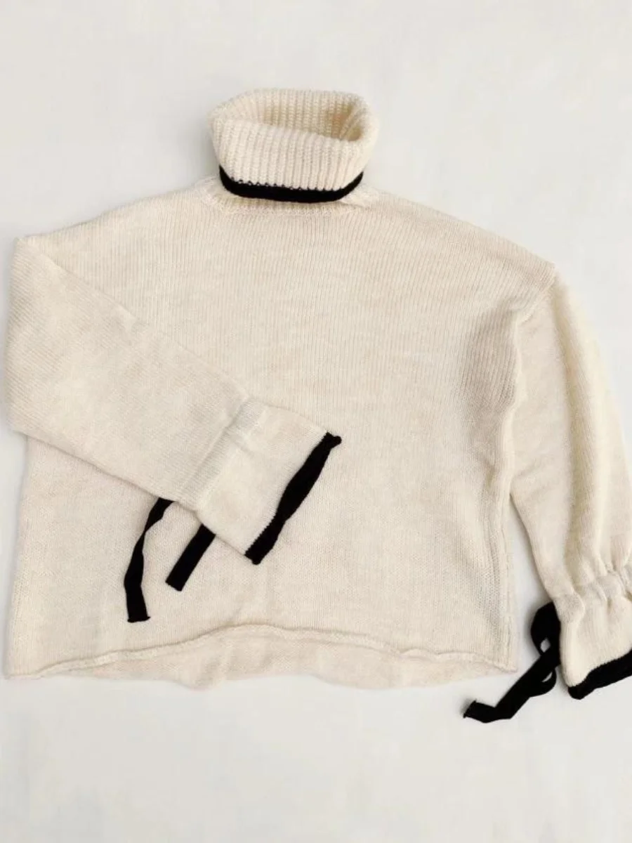 

Универсальный длинный свитер с высоким воротником Sve, теплый топ для женщин, несколько размеров, уличный Sle, обычная длина, материал для волос из горничной