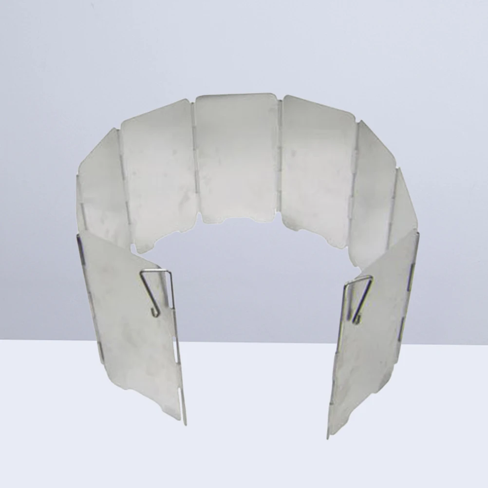 

9PCS Foldable Aluminium Alloy Camping Stove Windscreen Lightweight Saving Portable Windshield for Outdoor Hiking Cooking