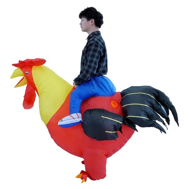 CyLarge نفخ الديك الدجاج شخصية كرتونية زي التميمة حفل الإعلان الكبار فستان بتصميم حالم حفلة الحيوان كرنفال Pr