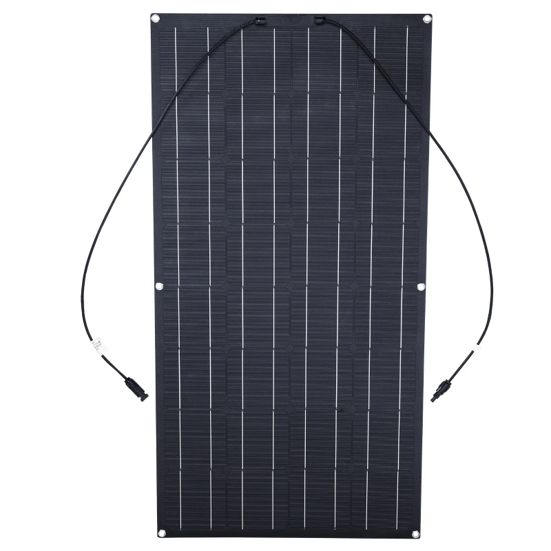 Imagem -06 - Etfe Painel Solar Flexível Monocrystalline à Prova Impermeável Água Solar Carregador de Célula para Carro rv Família Acampamento Iate Luz Rua 300w 18v