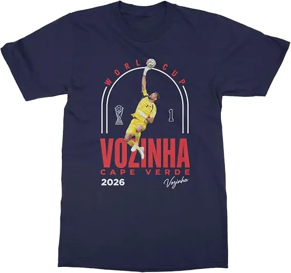 Vozinha 1 Kap Verde Gedenkgeschenk 2026 Fußball-Fans Unisex T-Shirt Y2k Kap Verde Fußball-Torwart Trikot – Detail 8