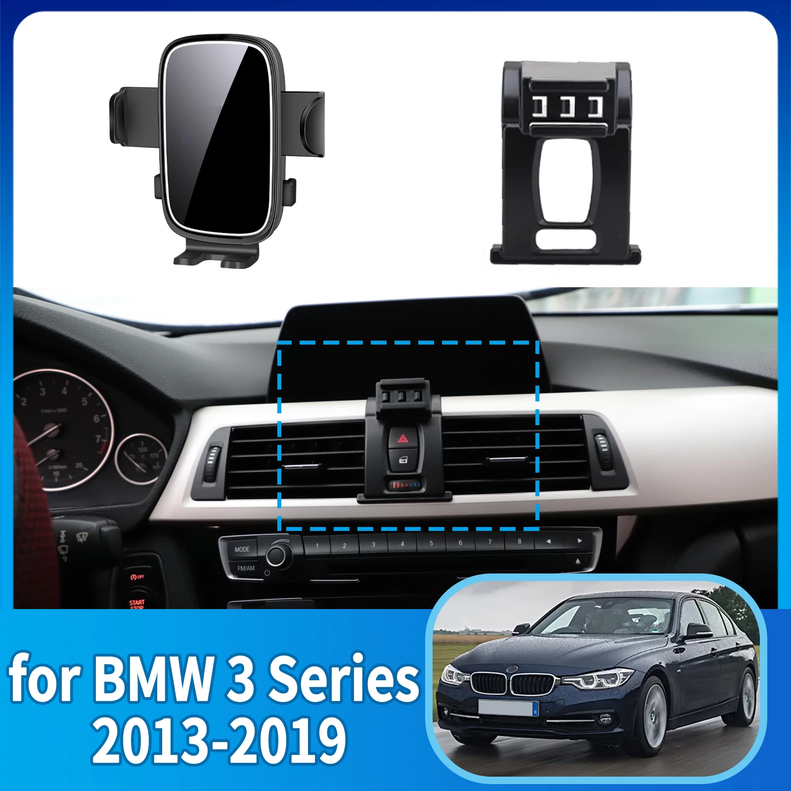 

fit for BMW 3 Series 2013 2014 2015 2016-2019 ​​Phone Holder, Dashboard Screen Mount Bracket Easy Installation​​ Car accessoires