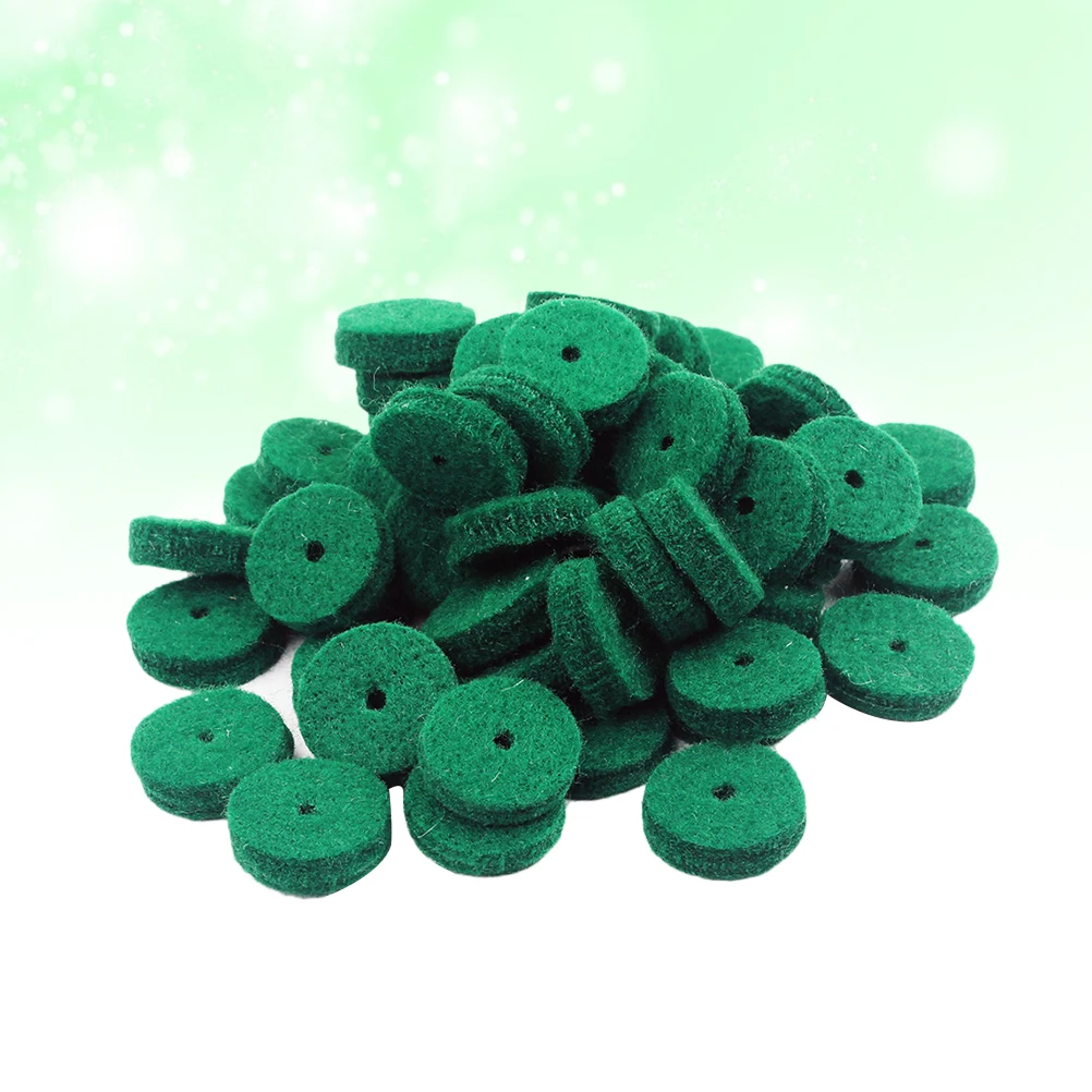 

90pcs Piano Felt Washers 22Mm D04 Green For Keyboard Balance Rail Repair Leveling Tool Drum Cymbal Stand Accessories
