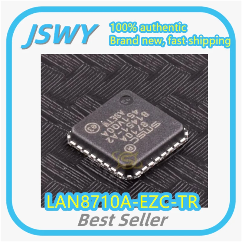 

(5/50 pcs) LAN8710A-EZC-TR LAN8710 Silk-Screen 8710A QFN32 Ethernet Transceiver Chip Genuine Original Electronics
