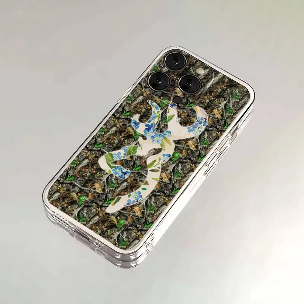 Deer Hunting Camo   Phone Case For iPhone 17,16,15,14,13,12,Pro,Max,Plus,E,SE4,Air,Mini Transparent Cover