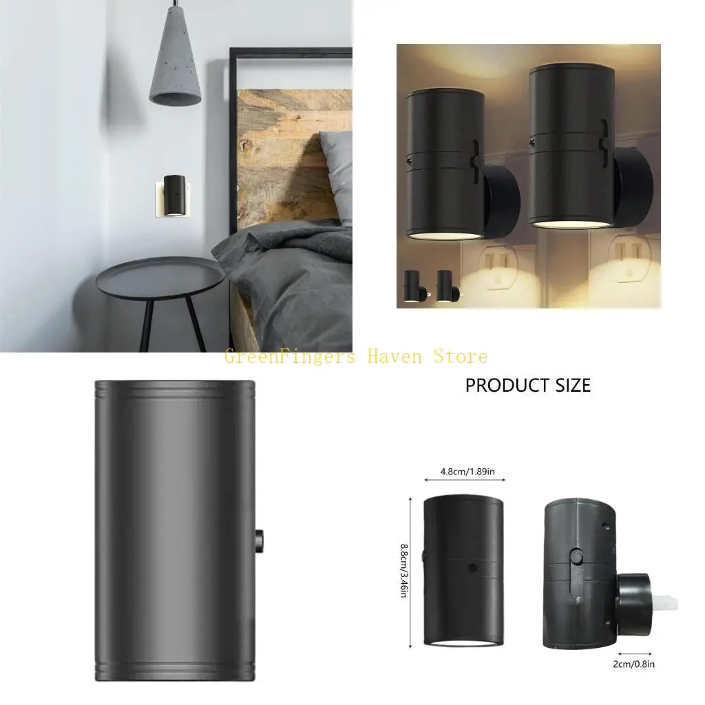 F68D LED Night Light with Motion Sensors Indoor Night Light Soft Glowing Light ABS Texture for Stairs and Dark Hallways