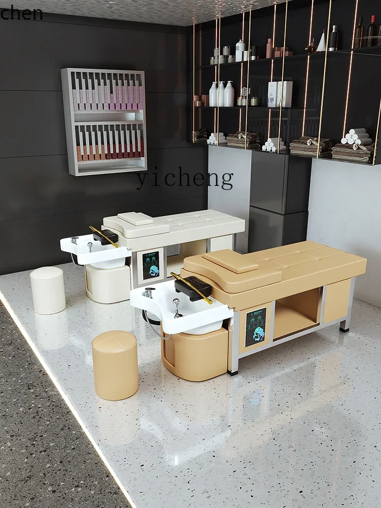 y8-  Ceramic Basin Constant Temperature Thai Shampoo Chair Water Circulation Fumigation Head Therapy Bed