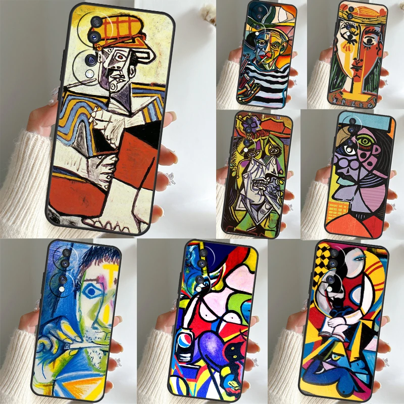 Picasso Abstract Art Painting Case For Huawei P30 Lite P20 P40 P50 Pro Nova 5T P Smart 2019 Honor X8 50 70 X7 X9a Cover