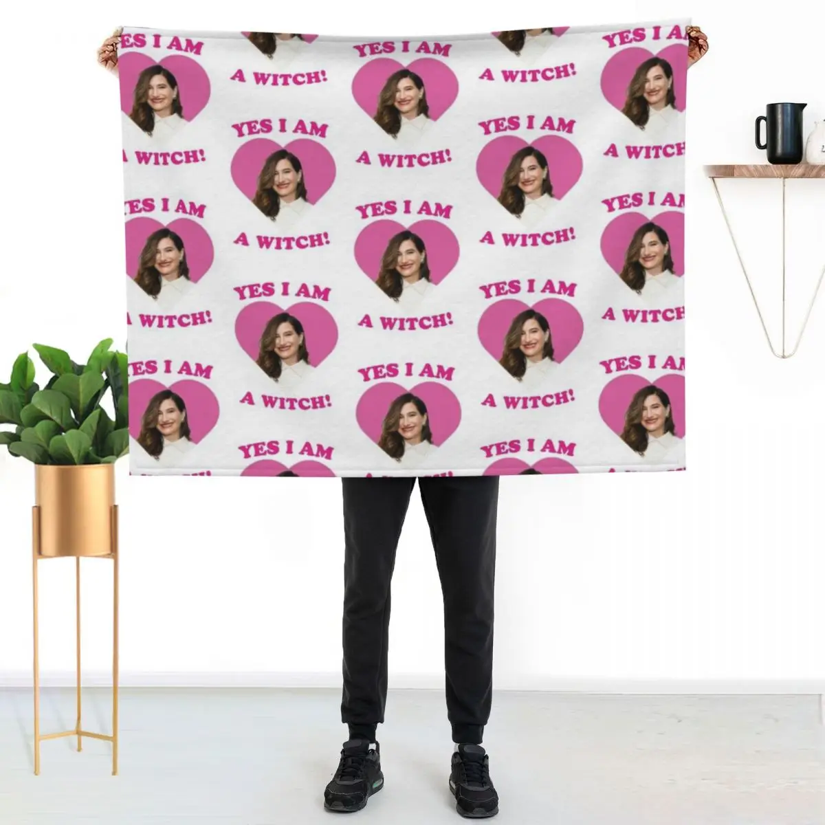 yes i am a witch kathryn Throw Blanket Decorative Throw heavy to sleep Hair Luxury Designer Travel Blankets