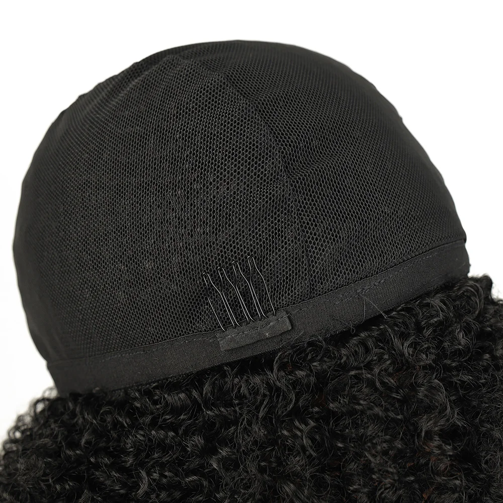 วิกผมสั้นสังเคราะห์ทรงแอฟโฟรแบบลอนหลวมสำหรับผู้หญิงผิวดำ วิกผมแอฟโฟรสั้นแบบลอนพร้อมหน้าม้า วิกผมลอนธรรมชาติสำหรับงานคอสเพลย์และปาร์ตี้