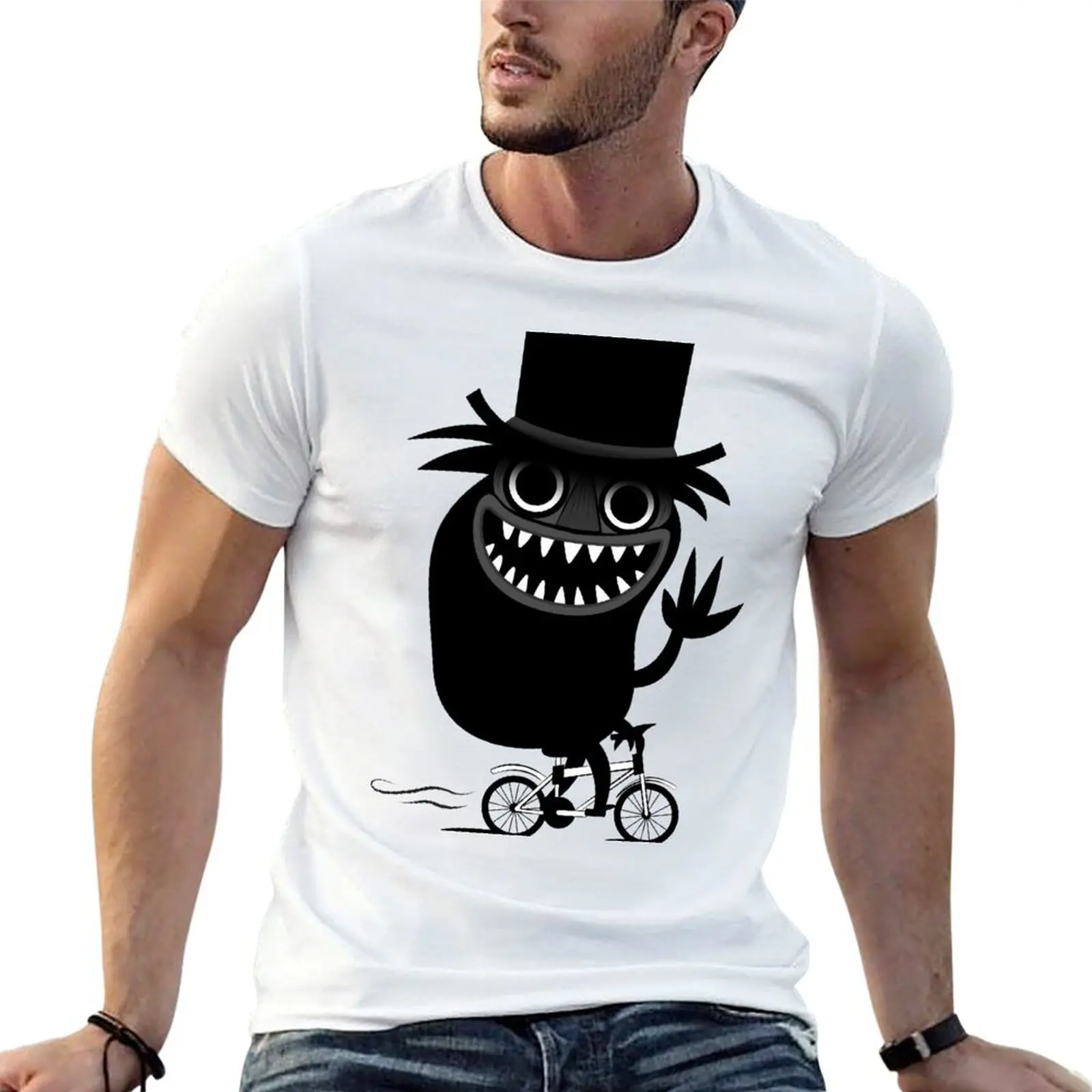 

Babadook Likes Bicycle T-Shirt graphic t shirts for man cotton t shirt man t shirt man designer T-shirt