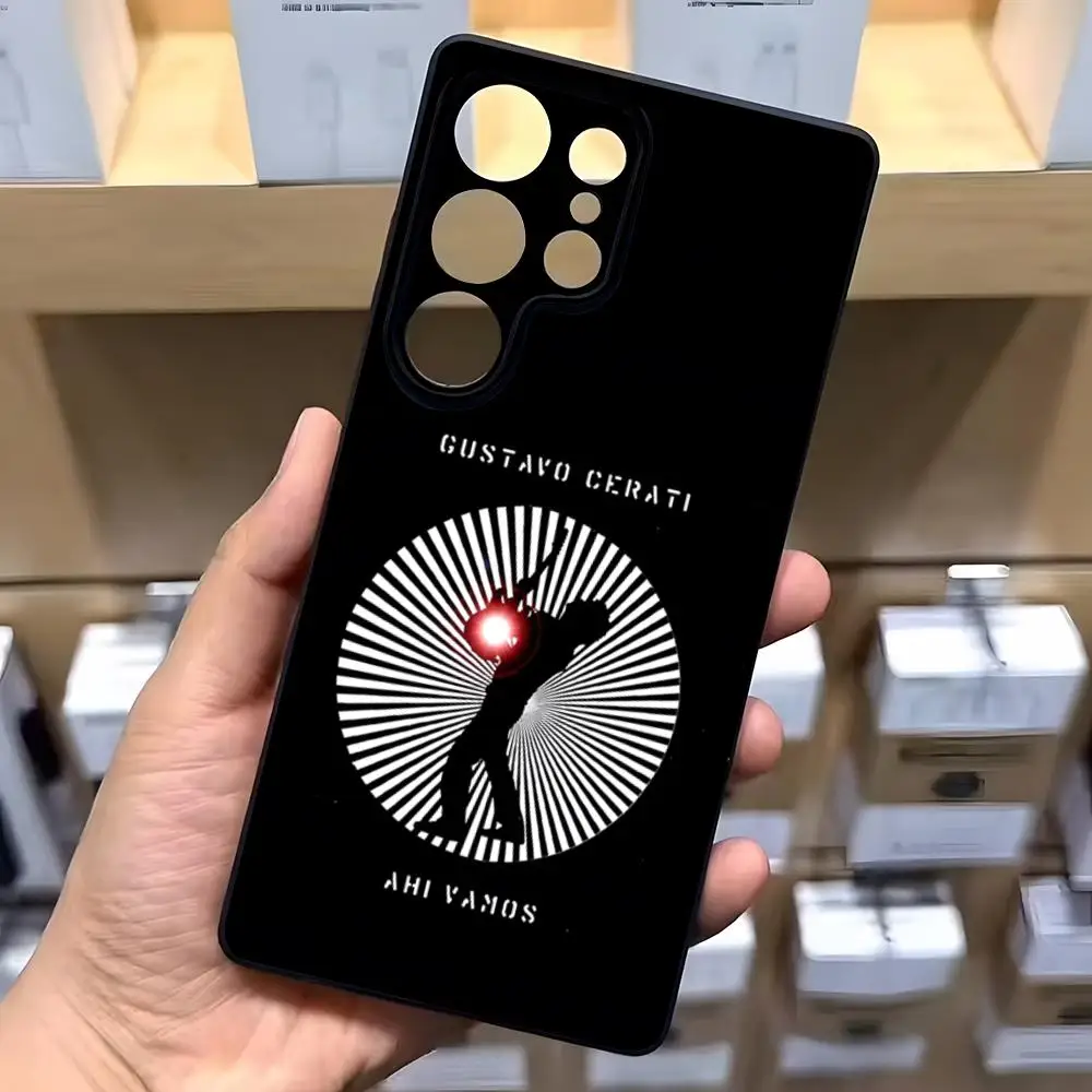 Funda de teléfono Gustavo Cerati Soda Stereo para Samsung A57 A37 A17 A56 A36 A26 A16 A25 A35 A55 A34 A24 A54, carcasa blanda negra