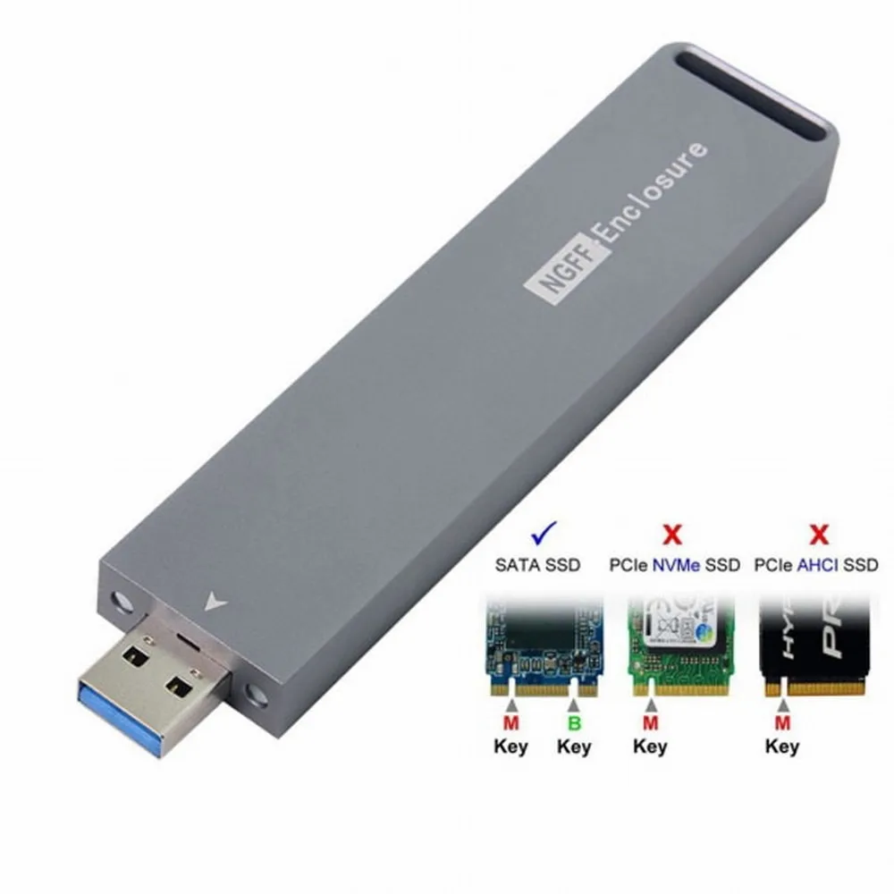 

Корпус M.2 NGFF SSD для USB 3.0 Type-A внешний конвейер PCBA адаптер стандартного типа