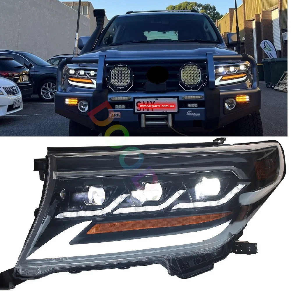 Auto Led Lights For Toyota Landcruiser 200 Series Lc200 2007-2015 Front Head Light Lamps Drl Turn Signal Lights Low High  Beam