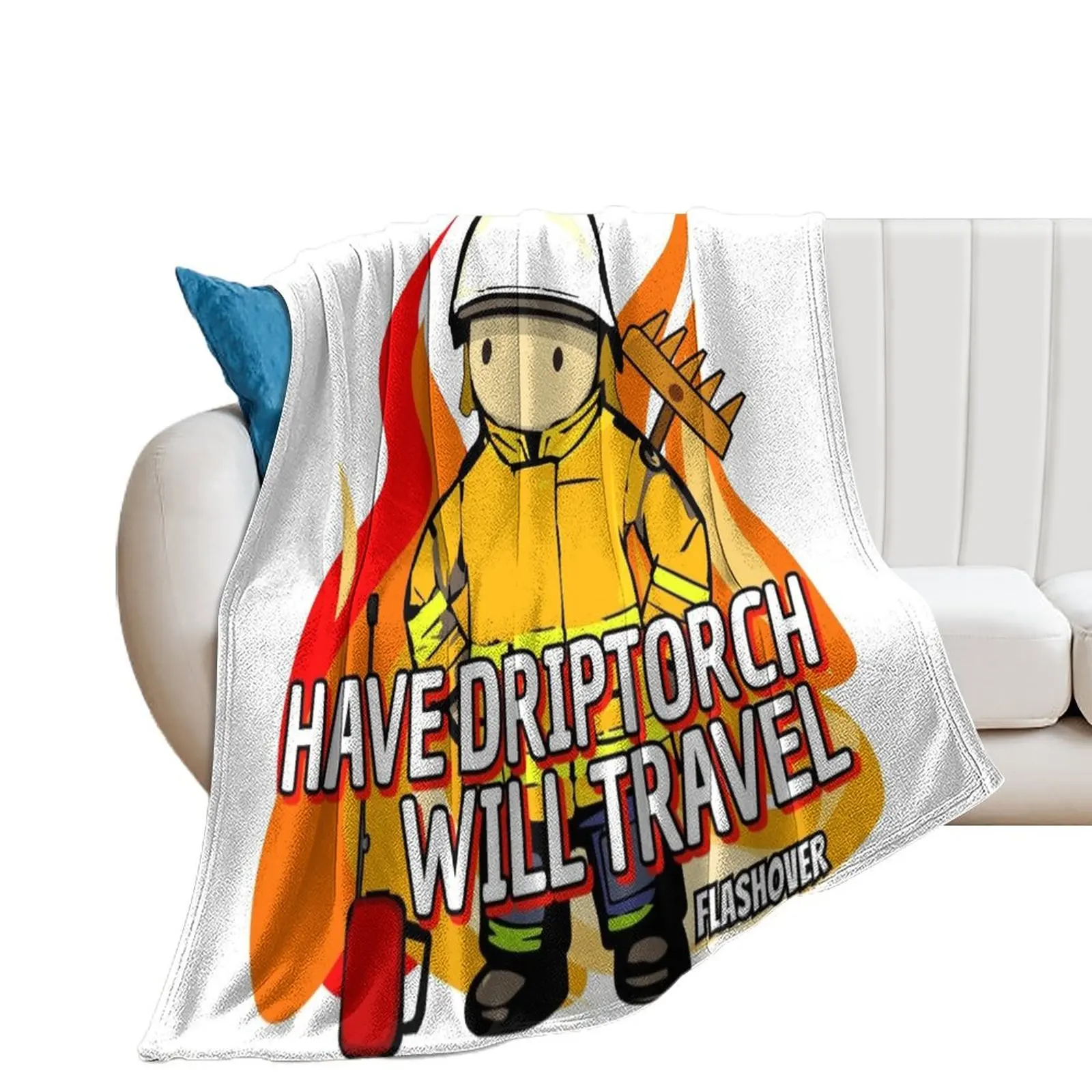 

Have Driptorch, Will Travel Throw Blanket Sofa Quilt Designers Blankets