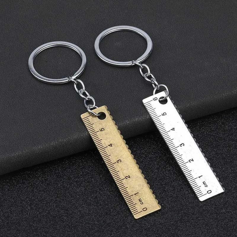 1 قطعة جديد عبر الحدود مسطرة صغيرة قلادة المفاتيح الإبداعية أداة قياس المحمولة الصغيرة اليشم حبة باون لعبة حاكم هدية